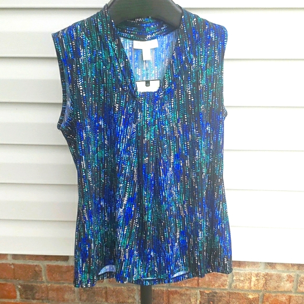 Dana Buchman Sleeveless Career Top